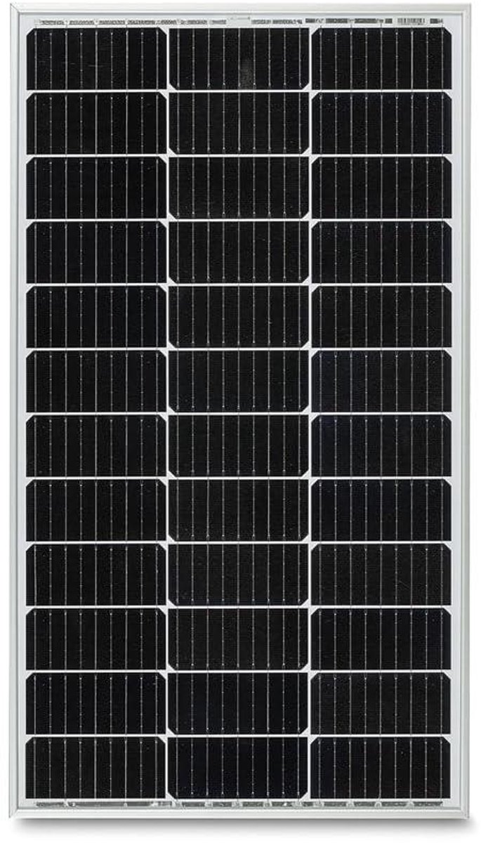 Zonnepaneel - Monokristallijn Paneel - Energie Opwekken - PERC Cel Technologie - 100 Watt - Zwart