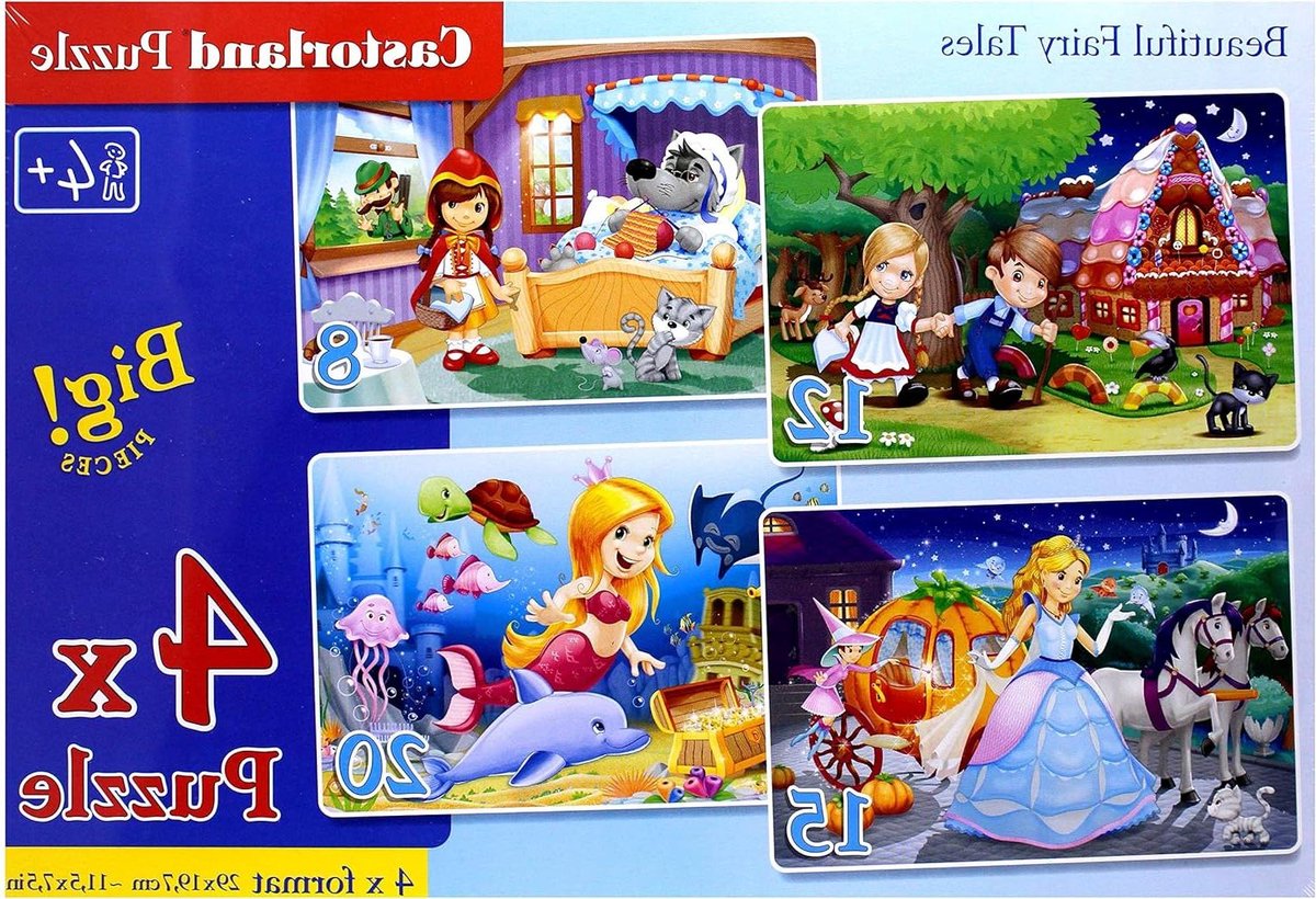 Legpuzzel Set - Kinderpuzzel Puzzelspellen - Ontspanning Thuis - Veelvoud Aan Details - 290 x 200 mm - Multicolor