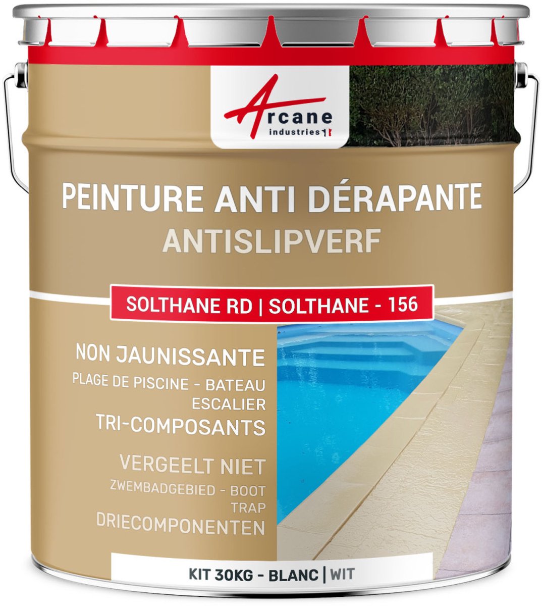 Antislip vloerverf voor buiten binnen - SOLTHANE - 156
