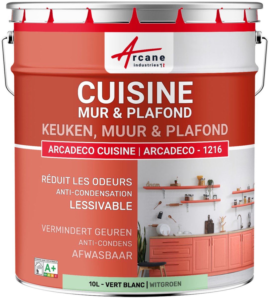 Wasbare keukenverf, muur en plafond: ARCADECO - 1216