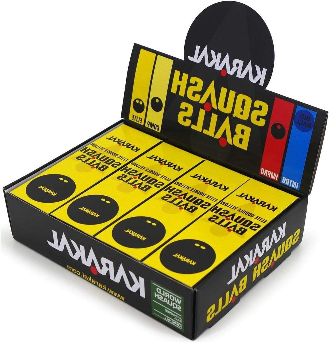Squash Ballen - Sportballen - Wedstrijd Spelen - Standaard Rubber - 12 Stuks - Geel