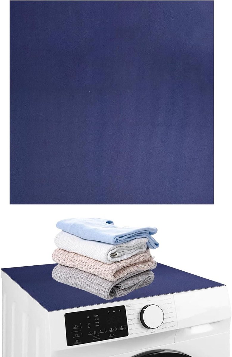 Wasmachine Onderlegger - Universele Wasmachinehoes - Apparaten Beschermen - Antislip Mat - 60 x 60 cm - Blauw