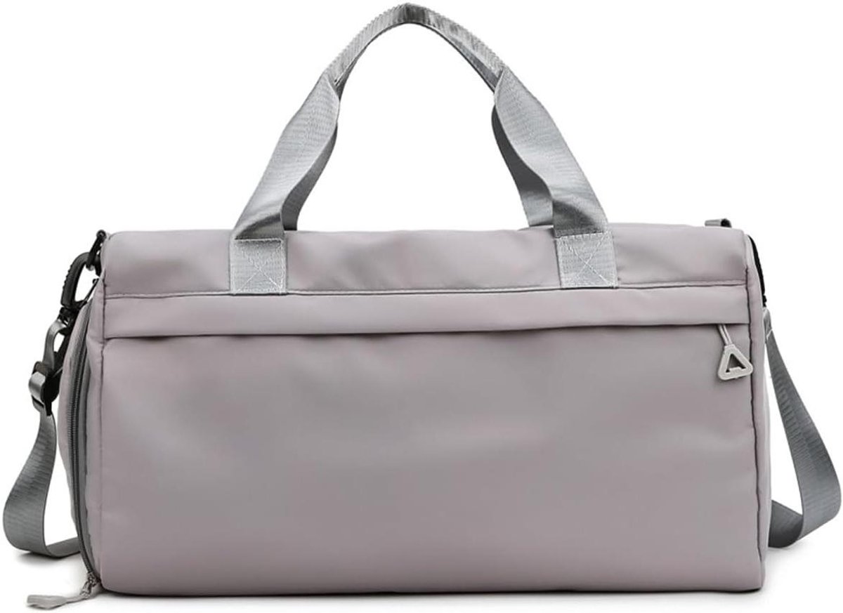 Sporttas - Weekendtas - Reizen en Sport - Schoenen en Natvak - 46x25x23 cm - Grijs
