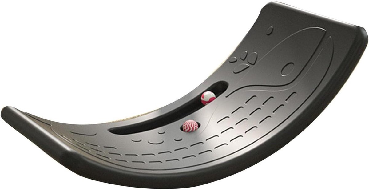 Wobbelbord - Balansbord Kinderen - Balans Oefenen - Stevige Veiligheid - 50 kg - Zwart