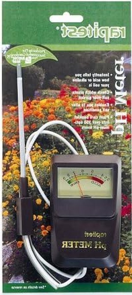 Bodem pH Meter - Grondmeter Zuurmeter - Plantenverzorging Thuis - Snelle Meting - 36576 cm - Zilver
