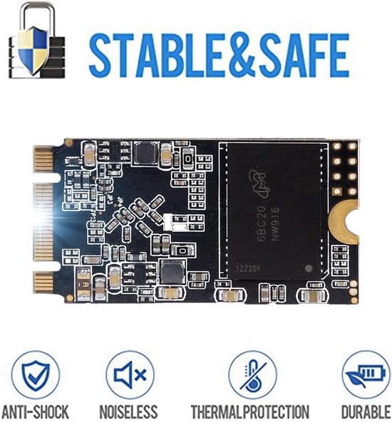 Interne SSD - Solid State Drive Harde Schijf - Computer Upgrade - M.2 2242 Formaat - 120 GB - Niet gespecificeerd — afbeelding 4