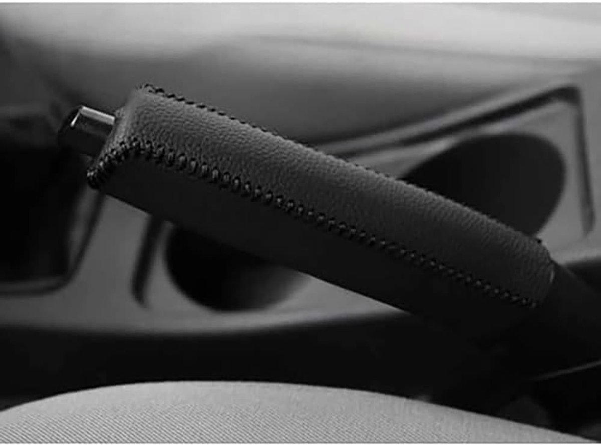 Handrem Hoes voor Opel Astra II G Zafira A 1998-2010, Handremhoes Lederen Gears Handrem Cover Auto Interieur Versnellingspook Grip Hoes Decoratie,B