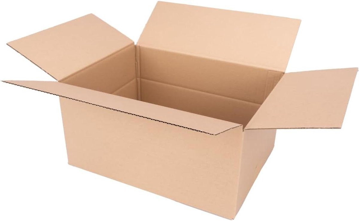 Verpakking Vouwdozen - Verzenddozen Karton - Veilig Verzenden - Individuele Hoogte Aanpassing - 400 x 300 x 200 mm - Bruin