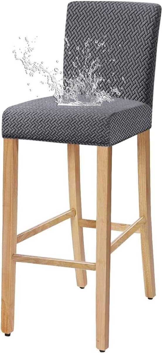 Stretch Stoelhoezen voor Bar- en Eetkamerstoelen - Afneembaar en Wasbaar (Set van 6)