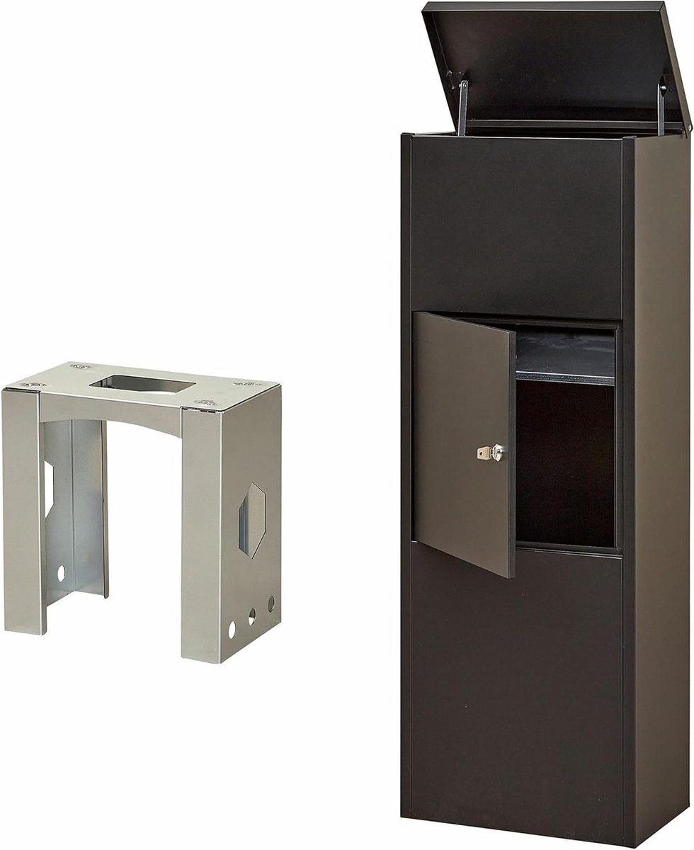 Pakketbrievenbus - Brievenbus XXL - Post ontvangen - Groot pakketvak - 109 cm - Antraciet