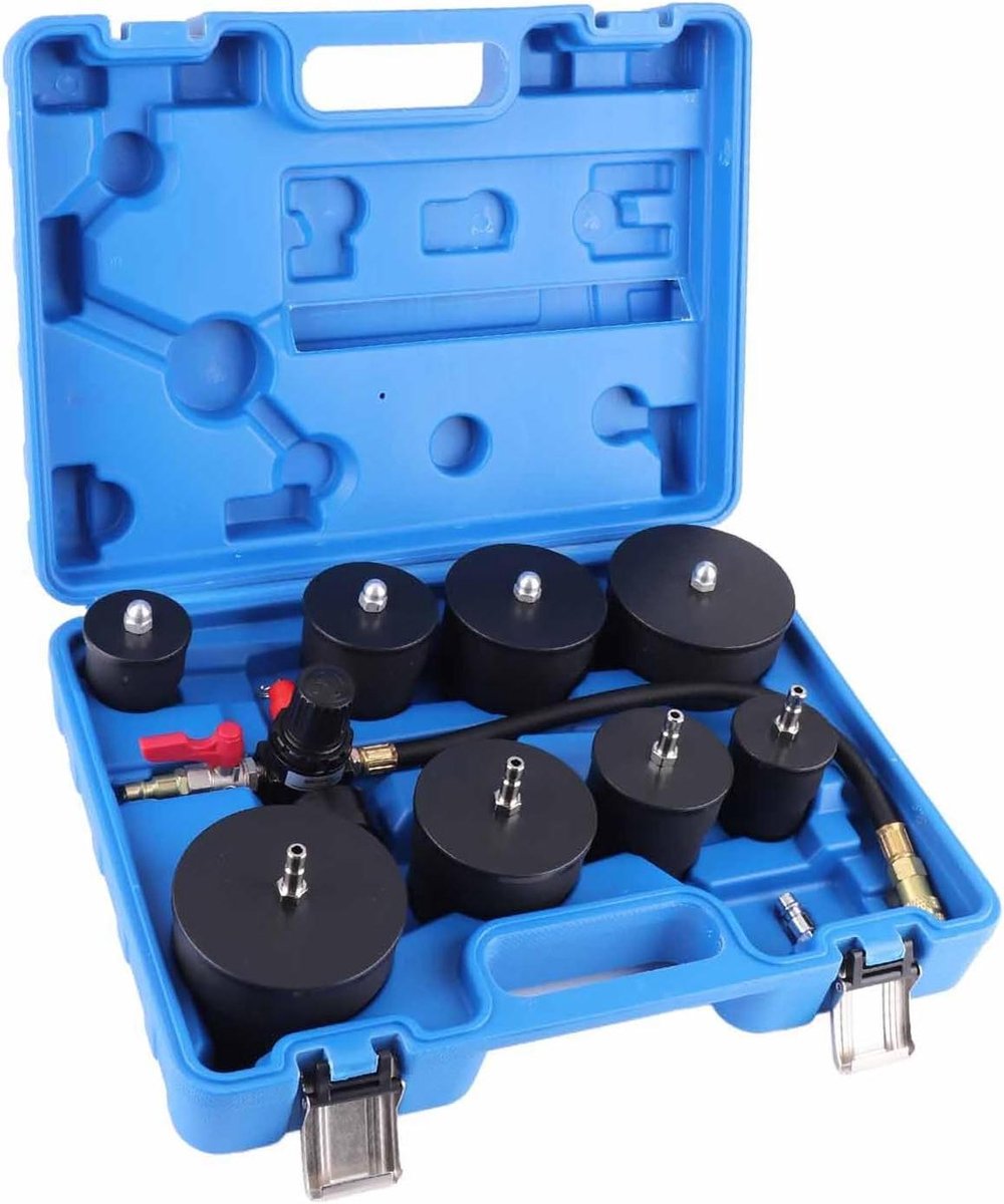 Lektester Turbosysteem - Lekdetector Auto - Motoronderhoud - Met 4 Adapters - Tot 6 Bar - Zwart
