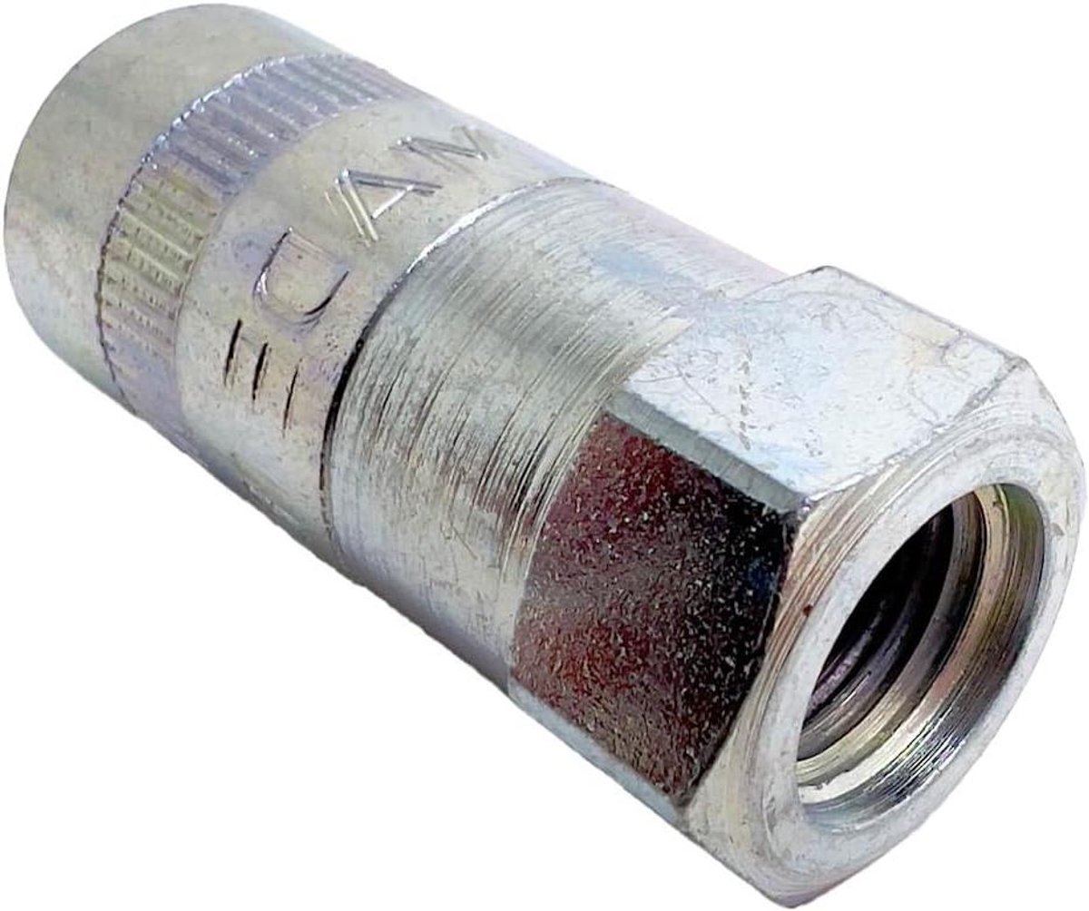 Mondstuk Smeernippel - Vetpers Mondstuk - Smeren Voertuigen - M10x1 Schroefdraad - Standaard Maat - Zilver