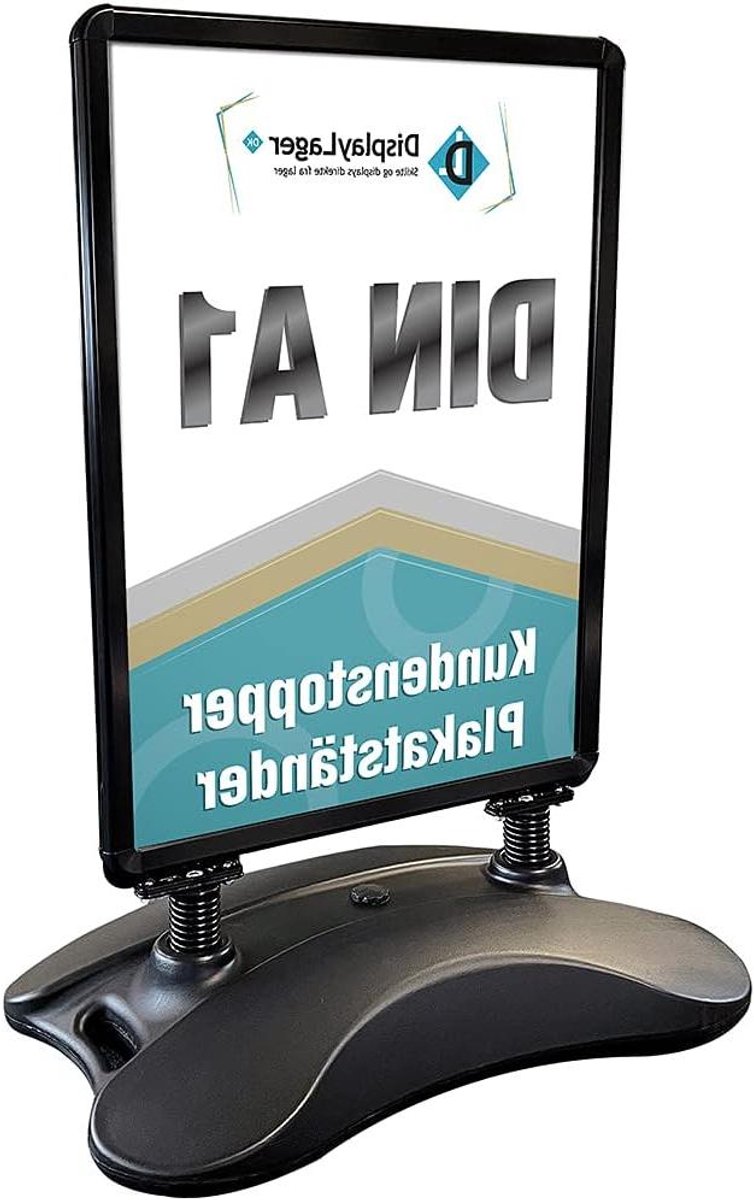 Posterstandaard - Klantstopper - Reclame Buiten - Windbestendig Ontwerp - DIN A1 - Zwart