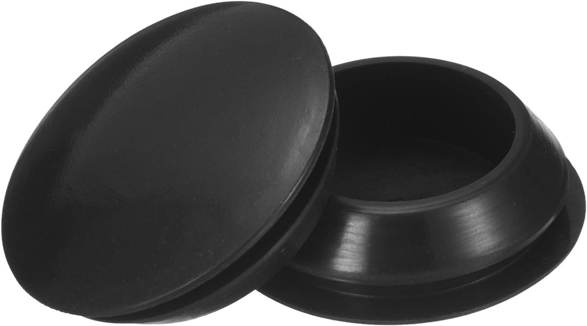 Siliconen stoppen - Rubberen doppen - Gaten afdichten - Flexibel en duurzaam - 28-30 mm - Zwart