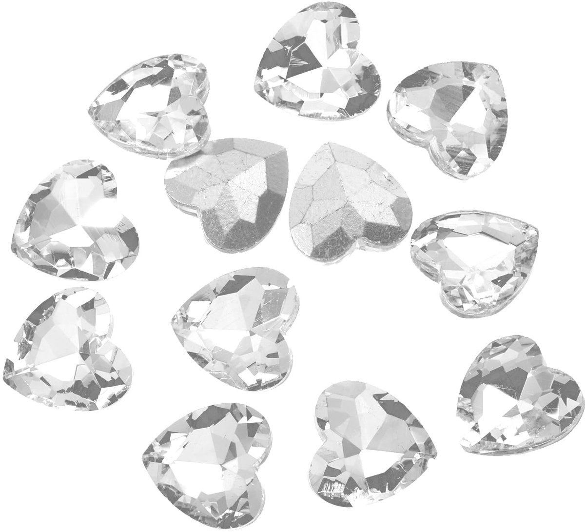 Strass steentjes 10 mm glas strass steentjes voor sieraden maken kostuums, doe-het-zelf handwerk, wit