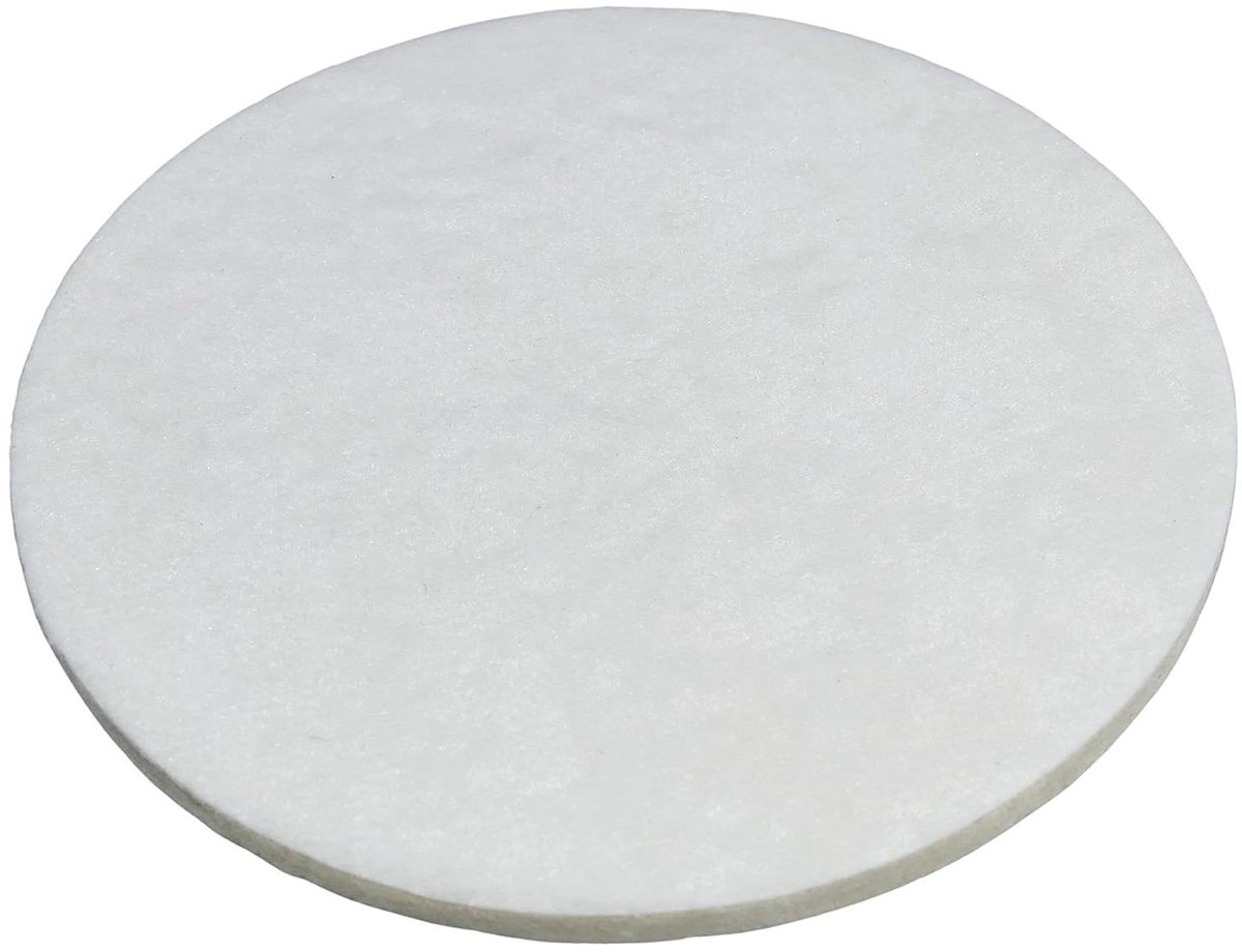 Polijstschijf Vilt - Polijstvlies Poetsblok - Oppervlakken Polijsten - Zelfgrijpende Tussenlaag - 125 mm Diameter - Grijs