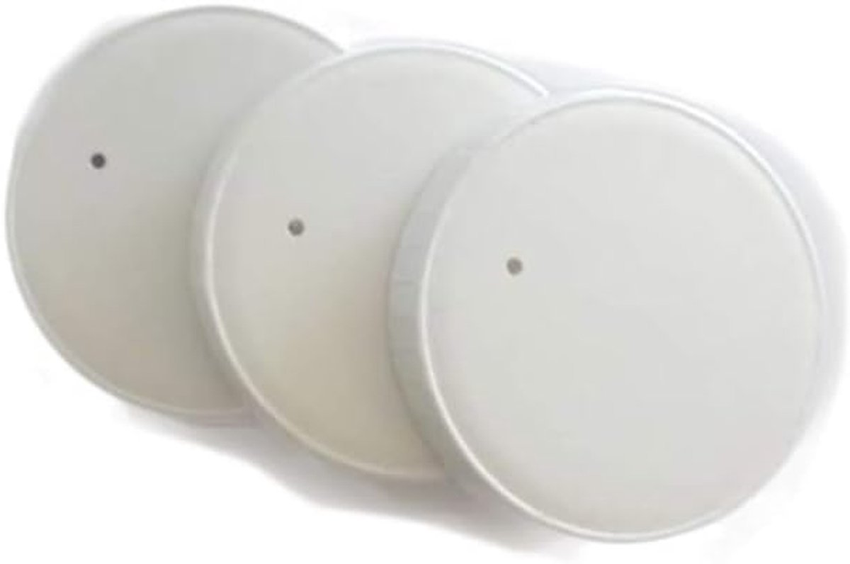 Deksels voor Koffiebekers - Dopjes Wegwerpbekers - Dranken Meenemen - Biologisch Afbreekbaar - 50 mm Diameter - Bruin