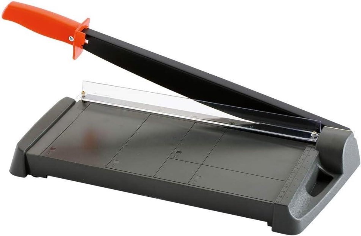 Hefboomsnijder - Papiersnijder Guillotine - Papier Snel Snijden - Snijdt 7 Vellen - 30.6 cm Snijlengte - Zwart