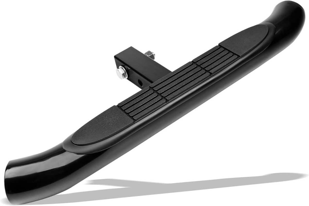 Trekhaak Opstap - Trekhaak Ladder - Voertuig Toegang - Robuuste Stalen Constructie - 71 cm Breed - Zwart