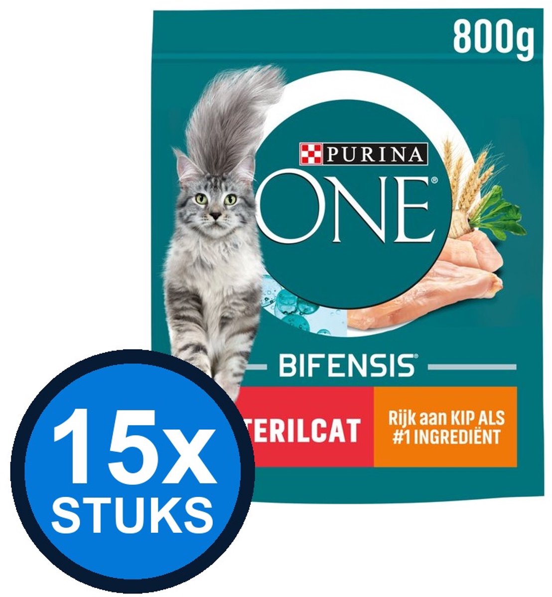 Purina One Purina One - Adult Sterilcat Kip/Tarwe - Kattenvoer Droogvoer - 800 g