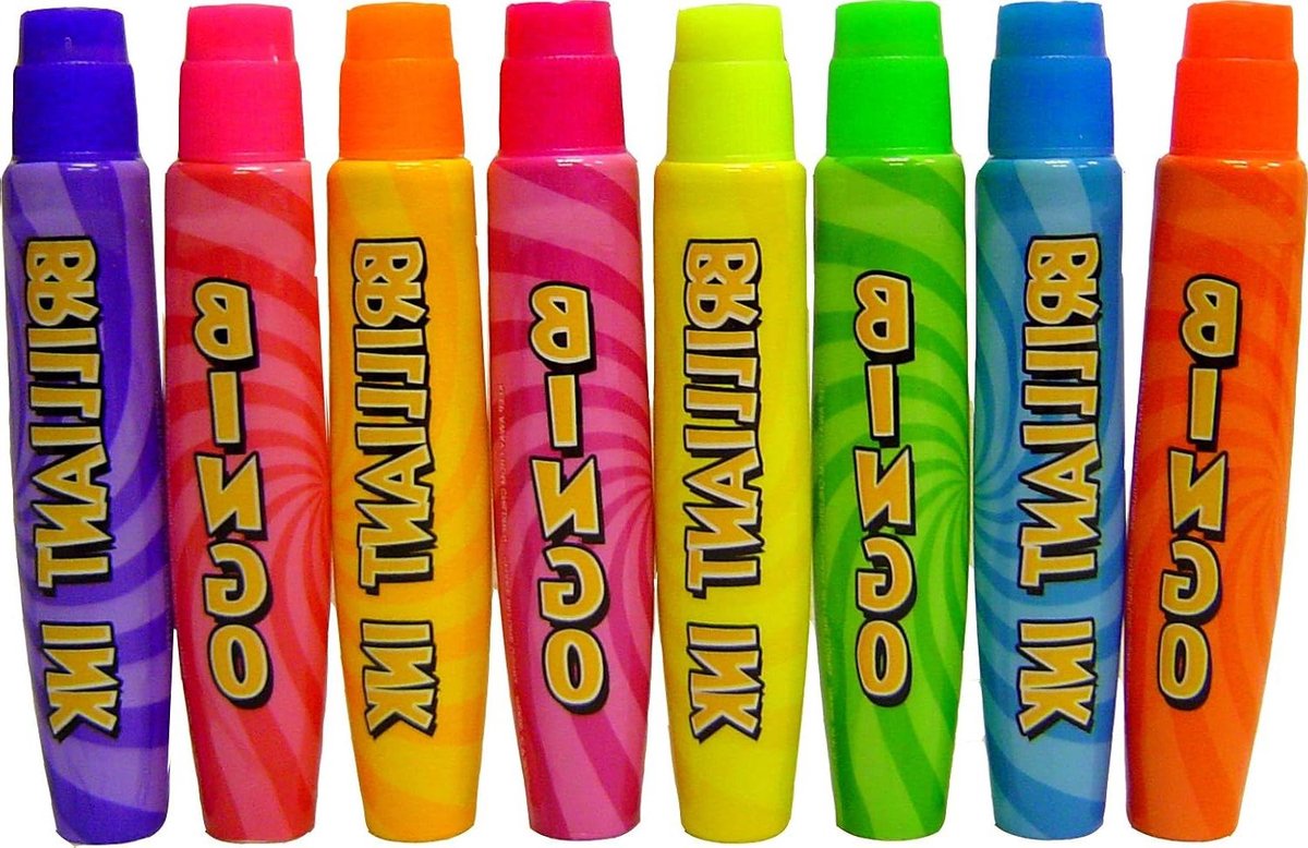 Bingo Dabbers - Bingo stiften Kleurstiften - Bingo Spelen - Neon Kleuren - 8 Stuks