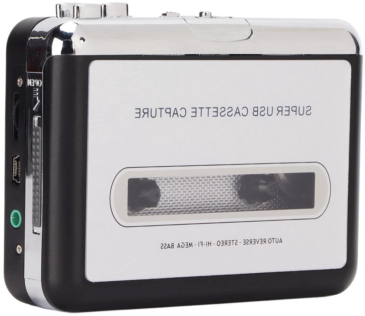 Cassettespeler MP3 Converter - Bandrecorder USB - Muziek Archiveren - Inclusief Software - 14.8 x 11.1 x 4.2 cm