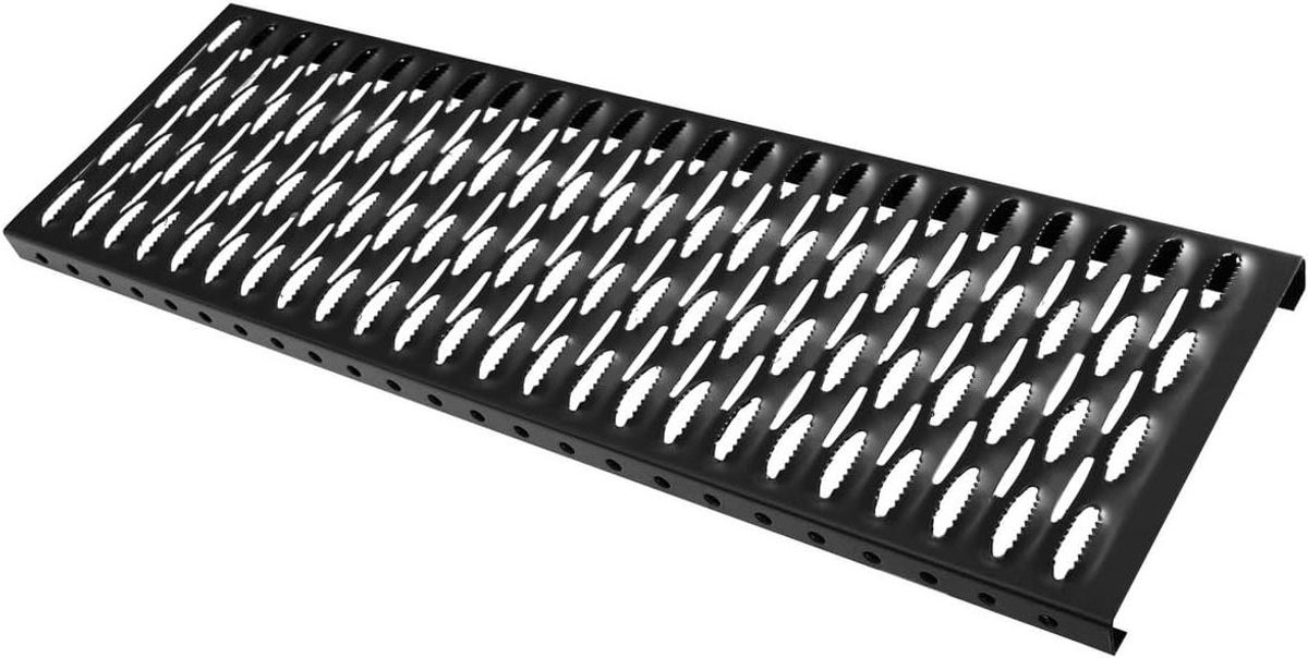 Dakgoot Rooster - Looprooster - Veilig Dakwerk - Corrosiebestendig - 1.2 meter - Zwart