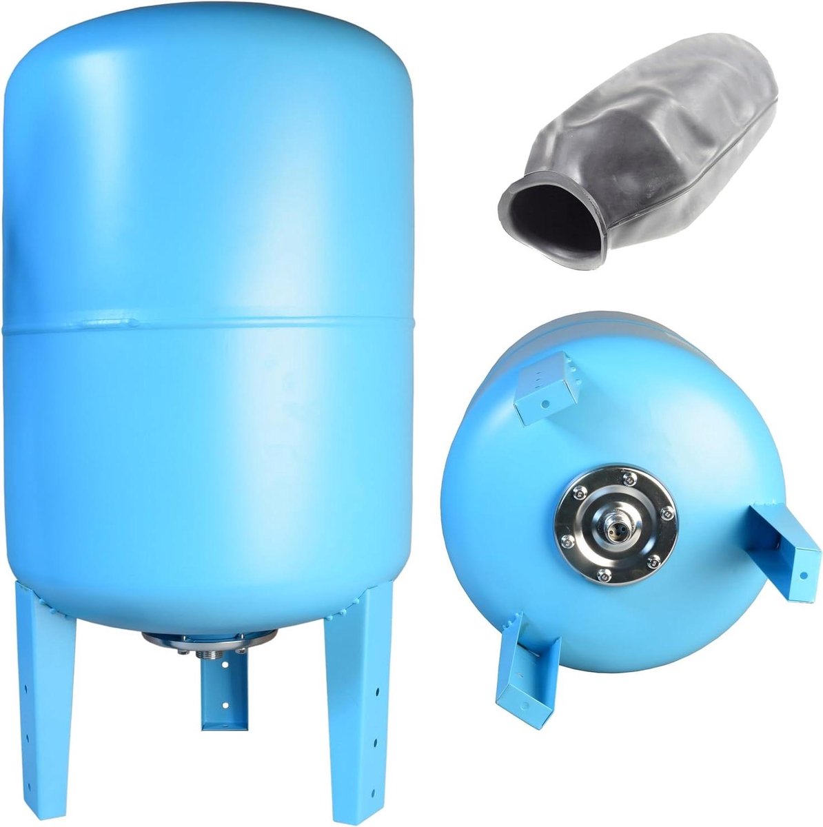 Expansievat 80L - Drukvat Drinkwater - Waterdruk Stabiliseren - EPDM Membraan - 45 x 45 x 76 cm - Blauw