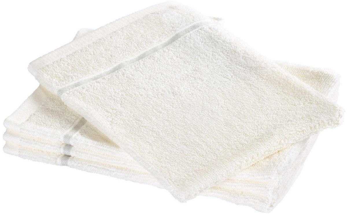Moodit Washandjes Empress - Vanilla - set 4 st. - 23 x 16 cm - 100% Katoen