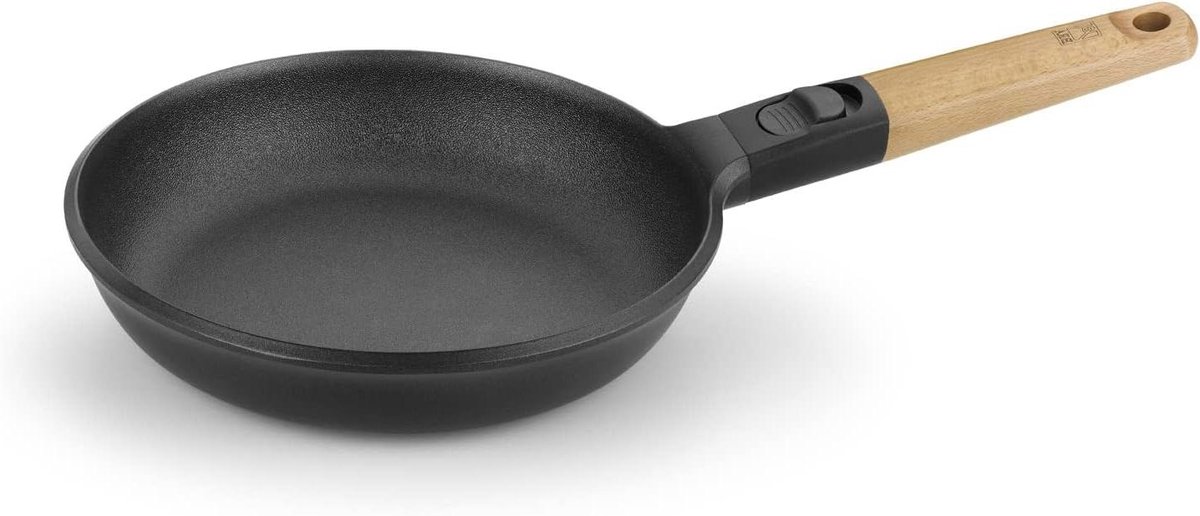 Gegoten Aluminium Braadpan 18 cm - Anti-aanbaklaag - Ovenbestendig - Geschikt voor alle Kookplaten inclusief Inductie