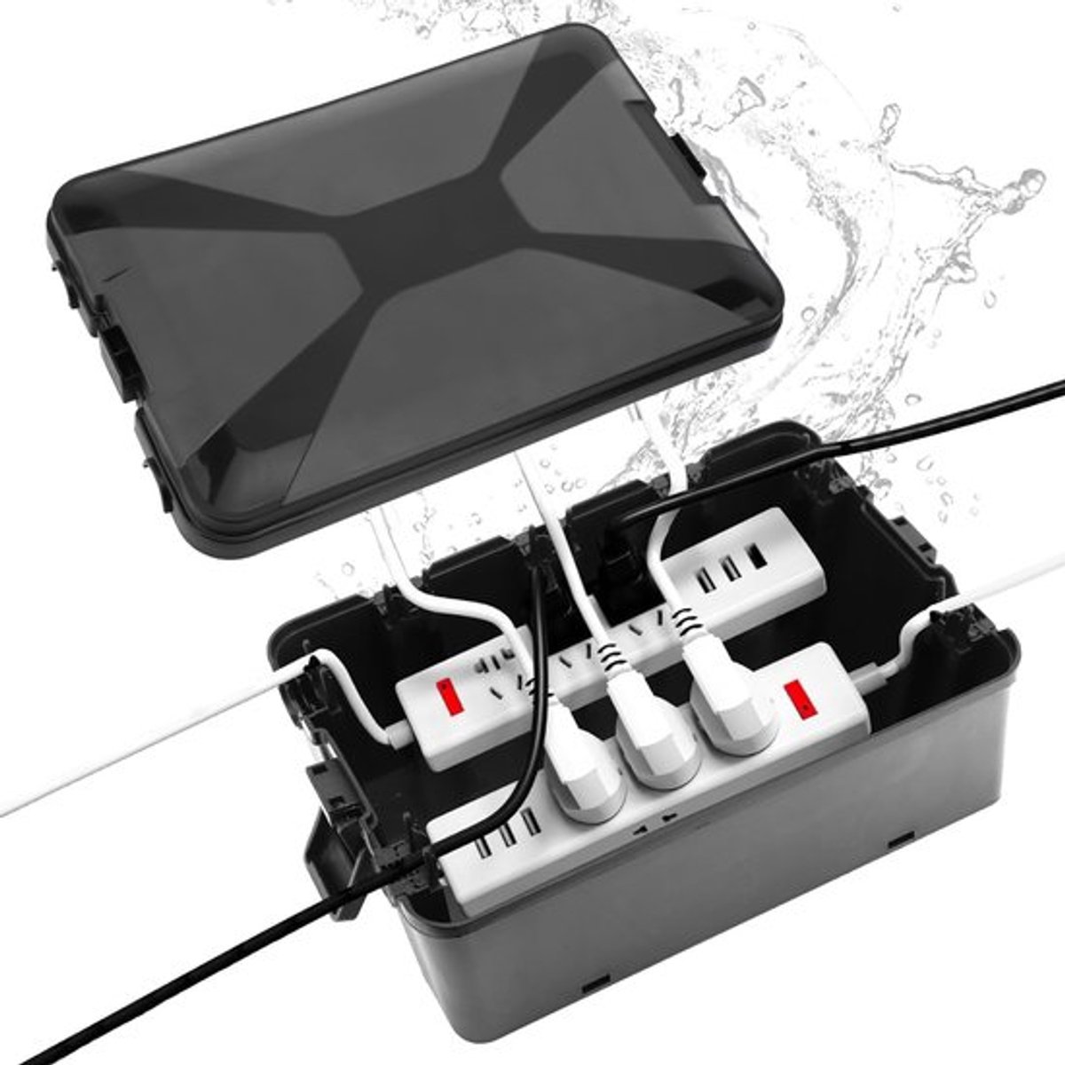 Store_8 - Grote waterdichte kabelbox - Bescherming voor verlengkabels