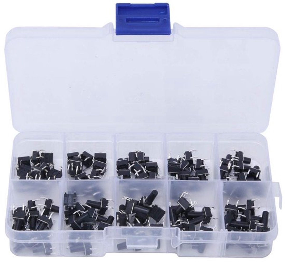 Dailygoods - Micro Toetsschakelaars - Assortiment kit - 100 stuks