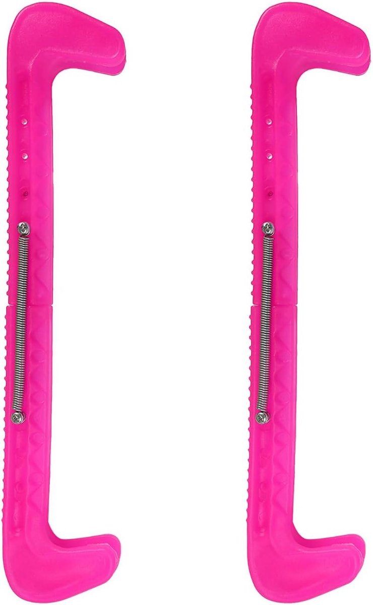 Schaatsbeschermers - Schaatsenhoezen Skate Guards - Bescherming van schaatsbladen - Verstelbare metalen veer - Universeel - Rood