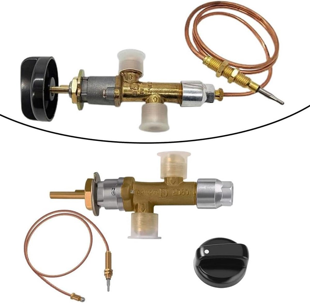 Thermokoppel Sensor - Regelklep Ventiel - Terrasverwarming Reparatie - Lage Werkdruk - 600 mm - Koperkleurig