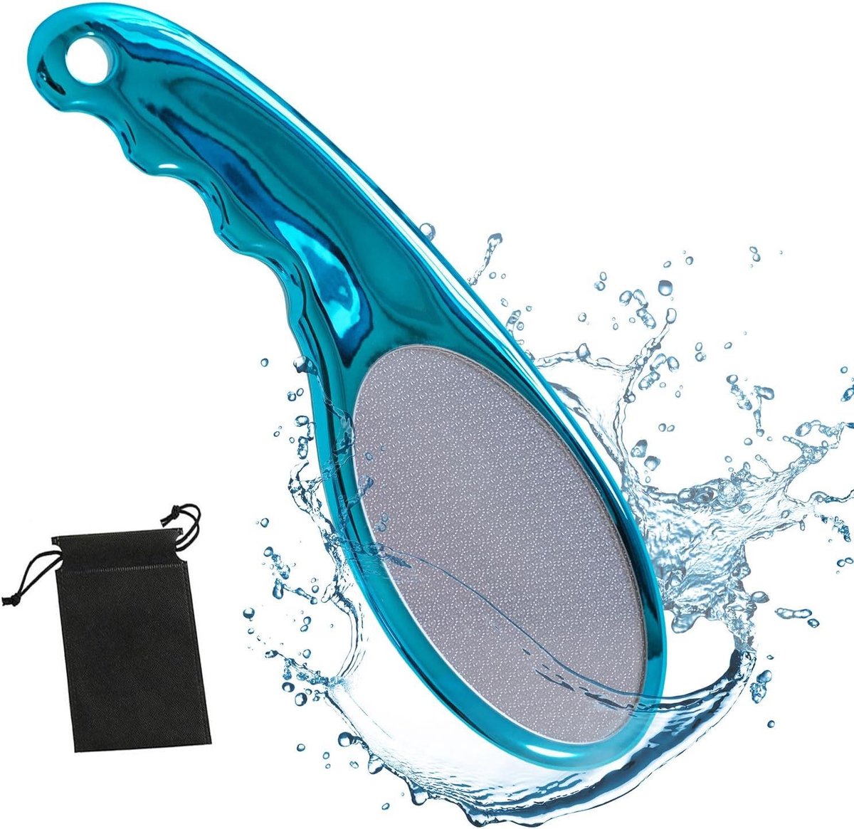 Voetvijl Glas - Eelt Remover - Voetverzorging Thuis - Nano Glas Etstechnologie - 19 x 1.8 x 14 cm - Blauw