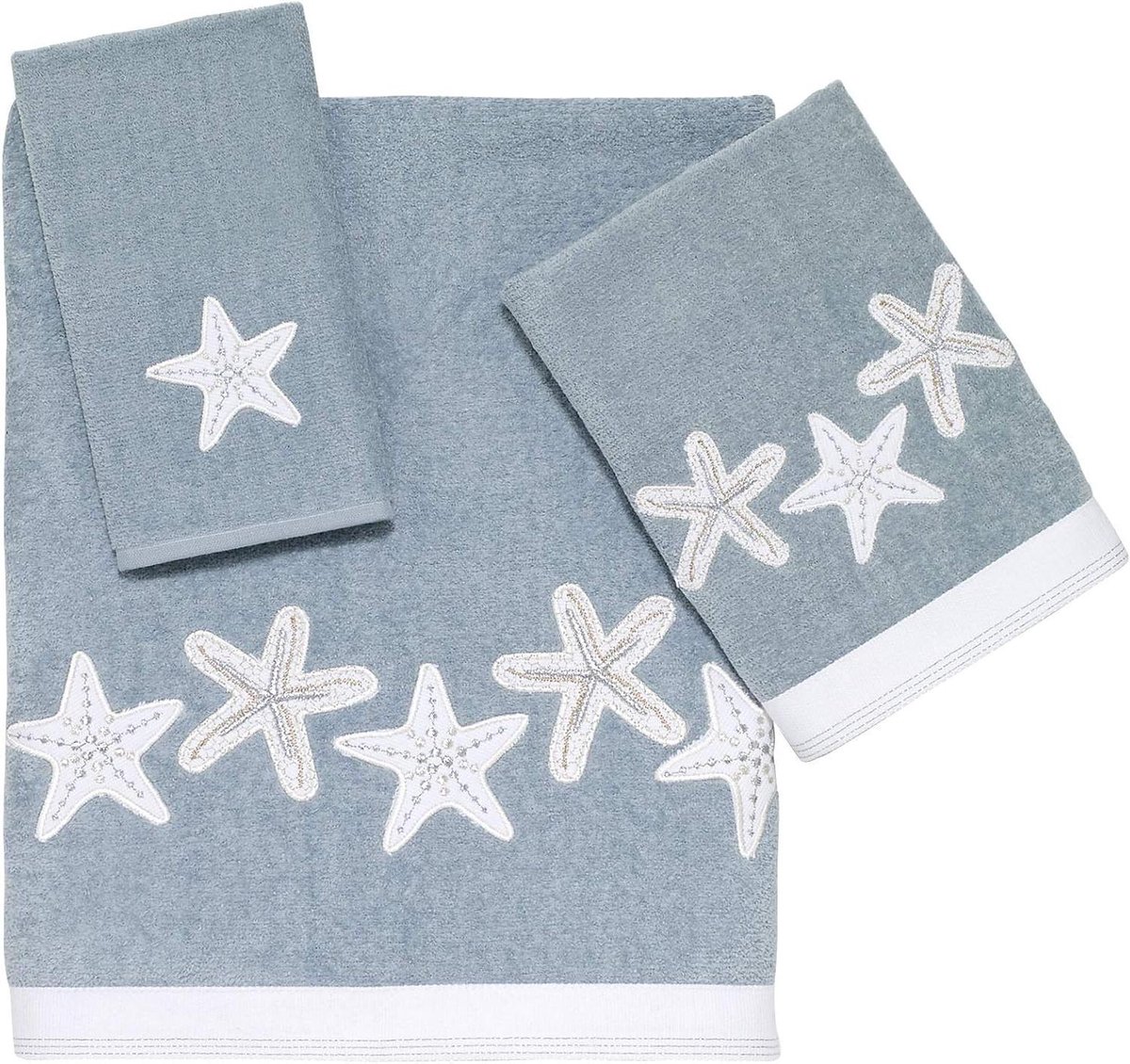 Decoratieve Handdoekenset - Badkamer Textiel - Badkamer Decoratie - Handgemaakt met Paille