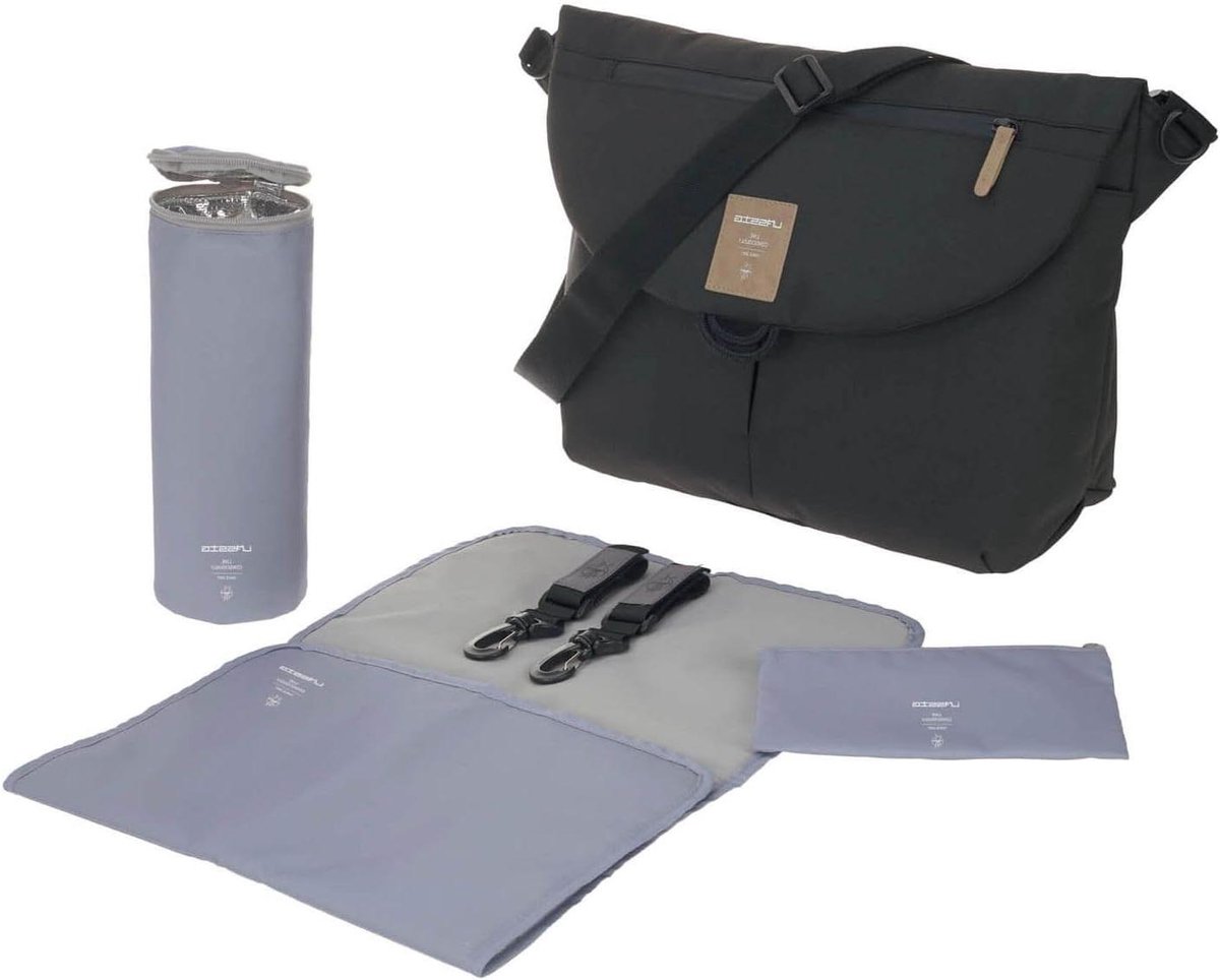 Baby Luiertas - Communi tas - Baby Verzorgen - Inclusief Accessoires - N.v.t. - Zwart