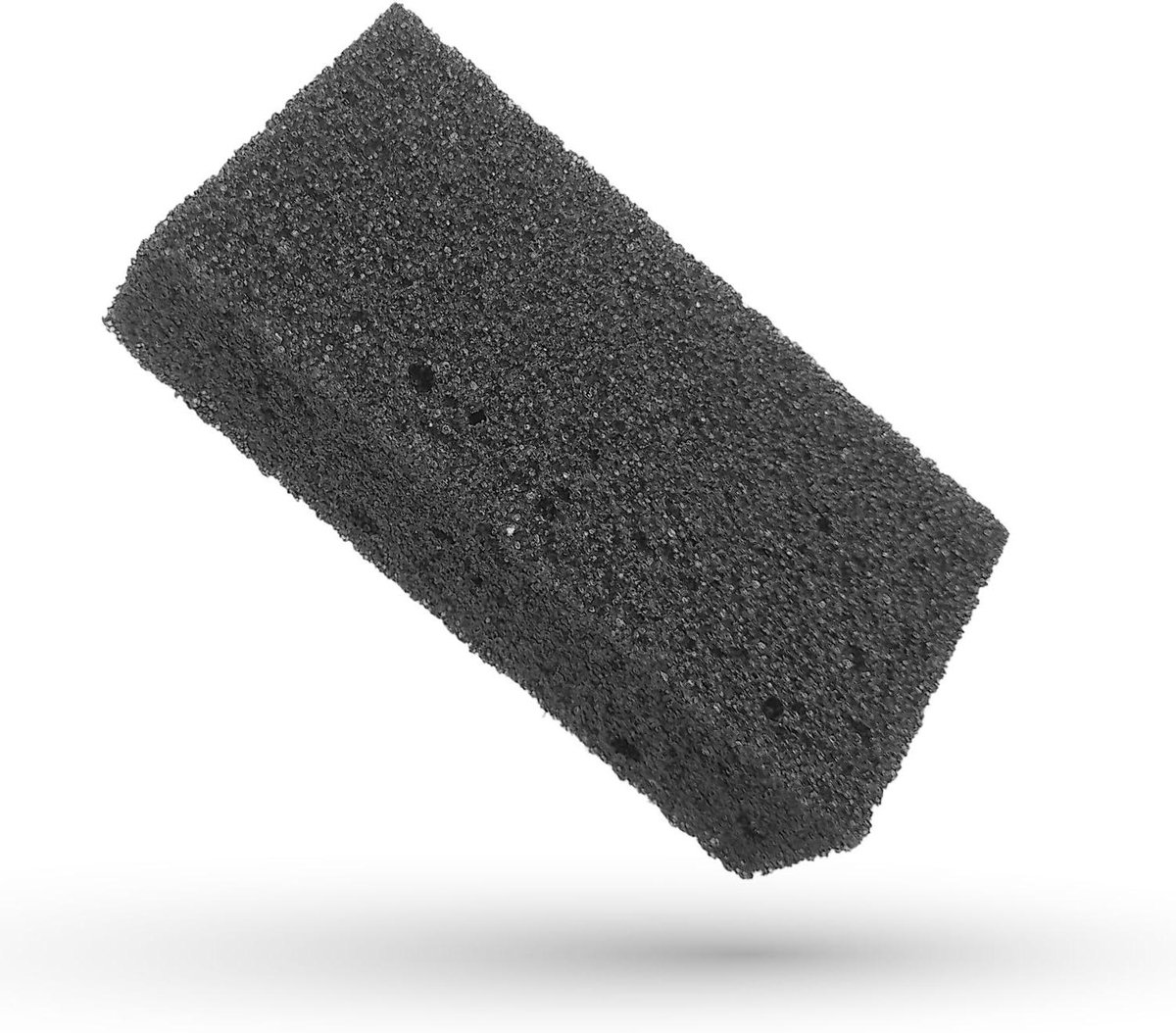 Puimspons Volledig - Voet Spons - Huid Verwijderen - Grove Textuur - 10 x 9 x 2.7 cm - Zwart