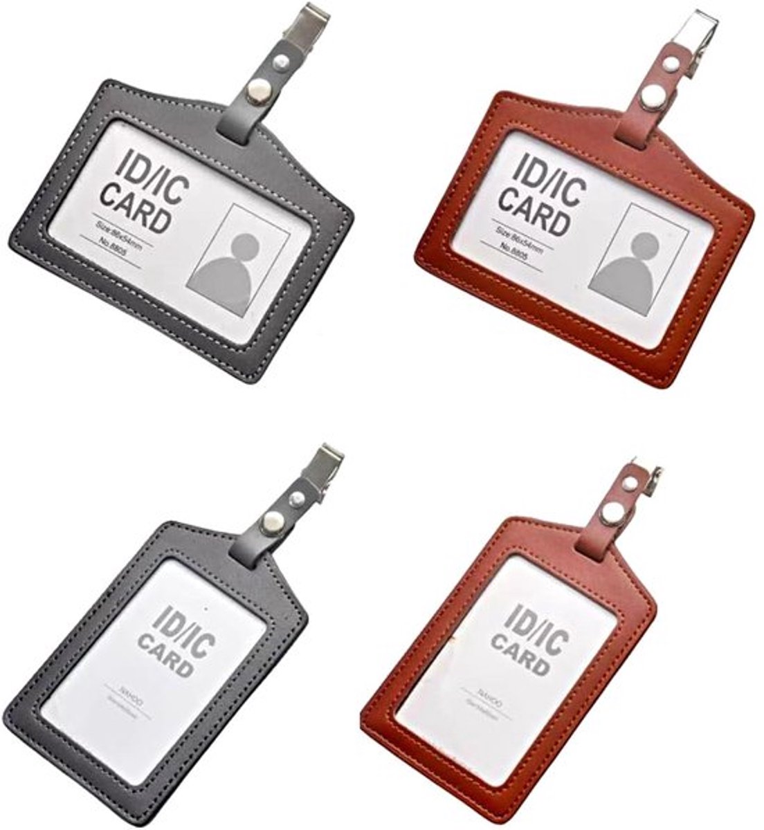 Dailygoods - Sliding Badge Holder - ID-kaart hoes - Hoogwaardig