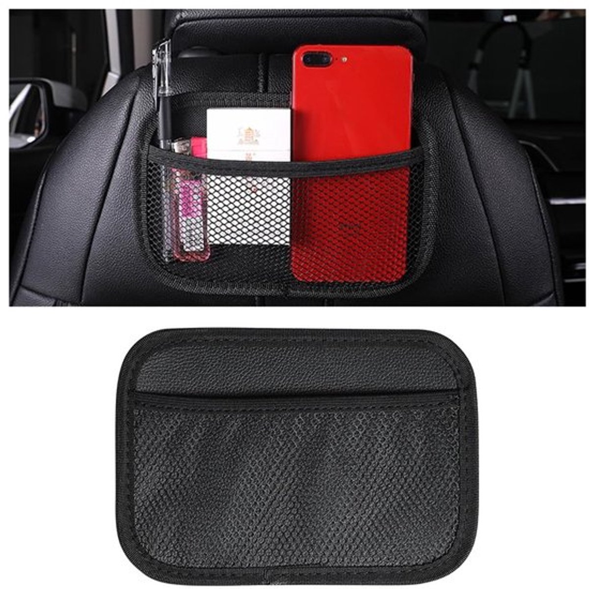 Store_9 - Auto Opslag Organizer - Multifunctioneel - Zwart - Telefoon