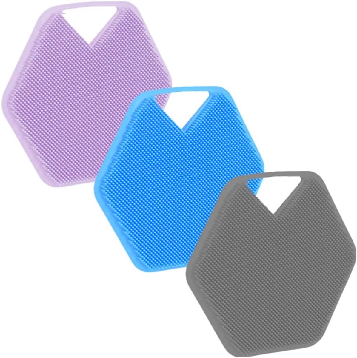 Badborstels,Siliconen Borstel,Zachte Douche Bad Lichaamsborstel,om je huid te voeden, te reinigen en te scrubben(behalve voor de gevoelige huid) (Siliconen reinigingsborstel)