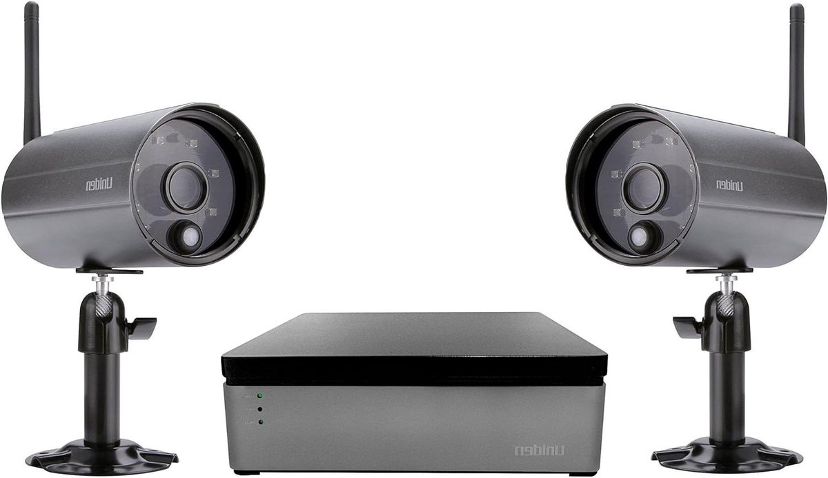 Digitale Draadloze DVR - Bewakingssysteem Kit - Huis Beveiligen - Met 1TB HDD - 2 Outdoor Camera's - Zwart