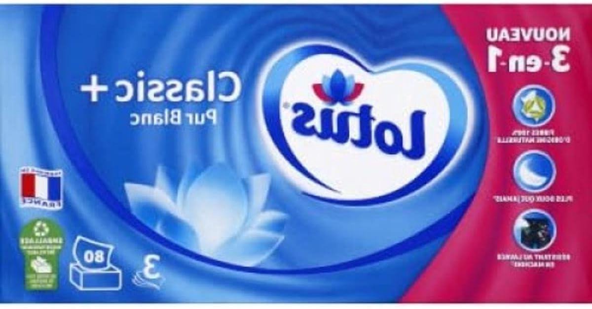 Lotus Tissues - Papieren zakdoekjes - Hygiënisch gebruik - Zachte papierkwaliteit - 80 stuks - Wit
