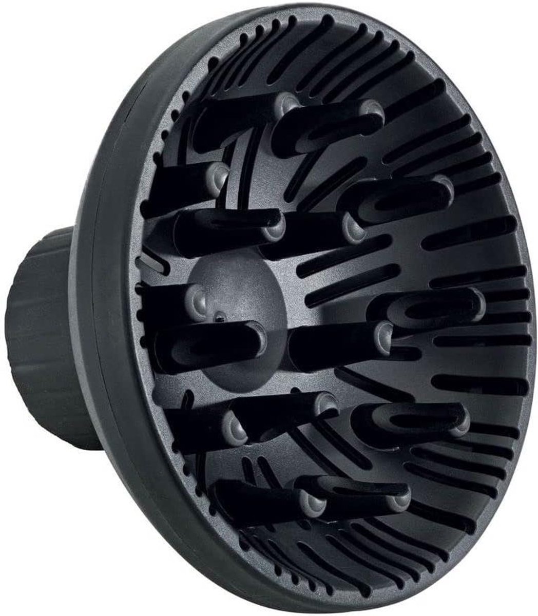 Haardroger Diffuser - Haarverspreider Krullen - Haar Stijlen - Specifieke Pasvorm - 13.4 x 13.4 x 10 cm - Zwart
