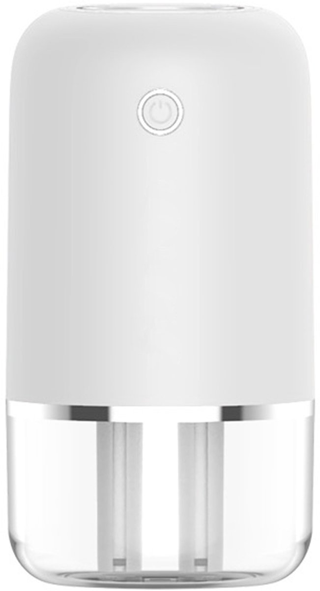 Kleine luchtbevochtiger, 500 ml draagbare mini-luchtbevochtiger, persoonlijke koele mist luchtbevochtiger met dubbele straal, dubbele mistpoorten, automatische uitschakeling, bureau-luchtbevochtiger voor babybedje, reizen, planten en auto