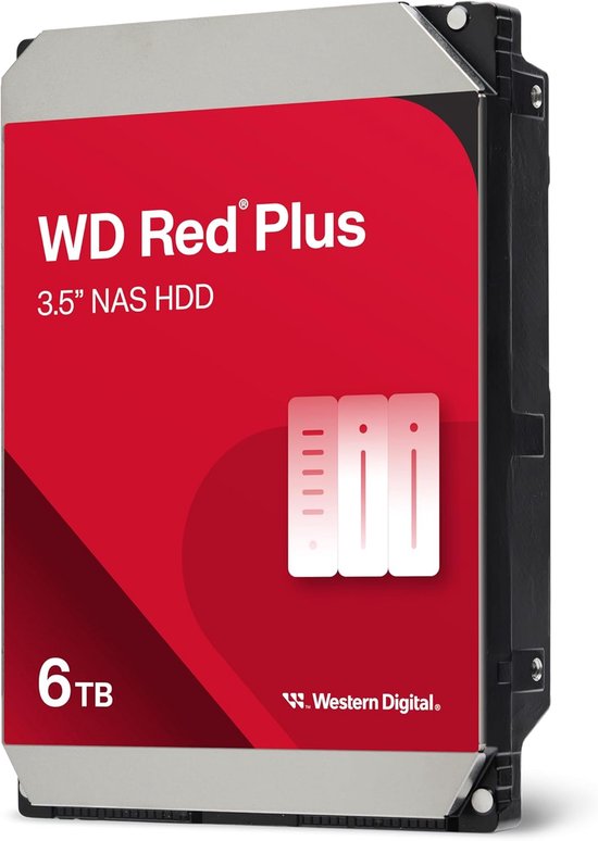 Interne Harde Schijf - NAS Schijf Opslag Schijf - Data Opslag - Ontworpen voor 24/7 - 6 TB - Rood van Interne Harde Schijf — afbeelding 3