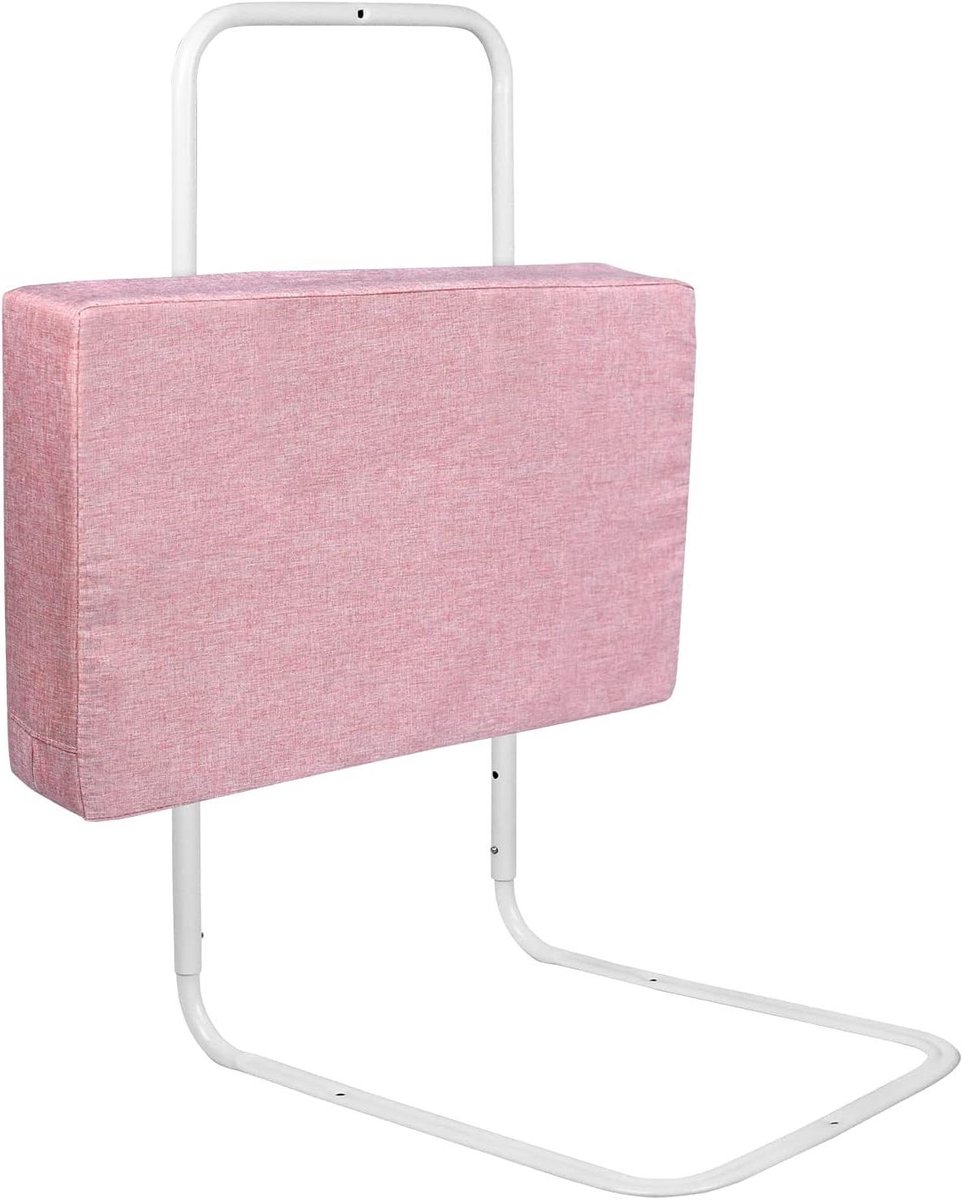 Bedhek Kinderen - Babyhek Bedhekje - Veilig Slapen - In Hoogte Verstelbaar - 60 cm - Kersenroze
