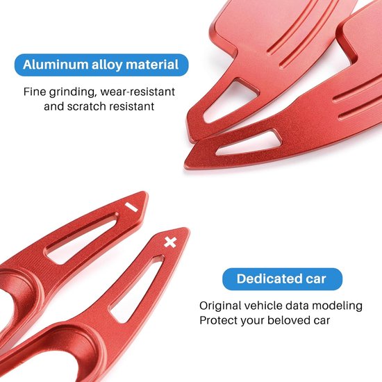 Stuurwiel Pook Verlengstukken - Paddleshift Extenders - Sportief Rijden - Aluminium Legering - 2 Stuks - Roze — afbeelding 4