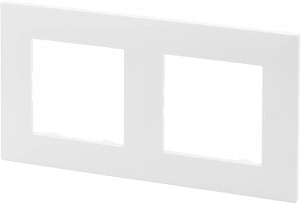 Dubbel Frame - Wandmontage Frame - Stopcontacten Monteren - Gepoedercoat Kunststof - 31 x 22 x 22 cm - Nee