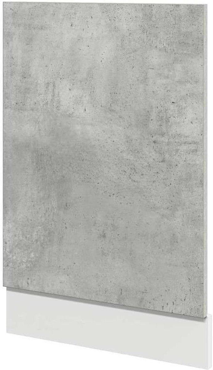 Vaatwasserpaneel - Frontpaneel Vaatwasser - Vaatwasser Installeren - Verbindt Vaatwasser Kabinet - 45x3x67 cm - Betongrijs